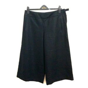 Tailored Black Wool Culottes